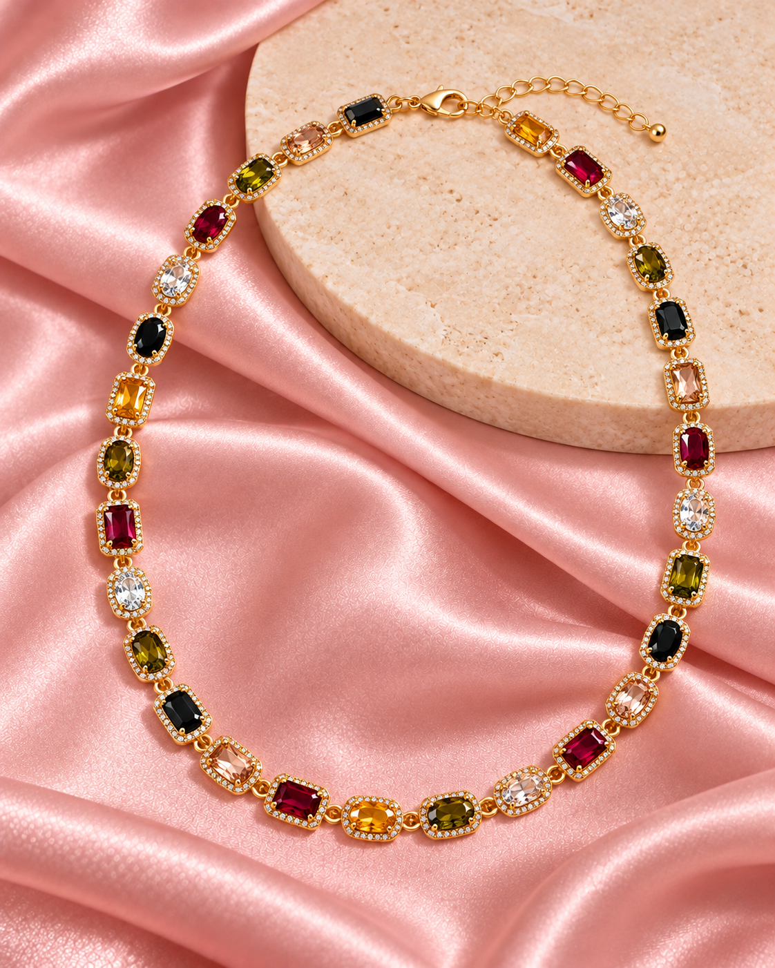 Gemstone Glam Necklace Main image